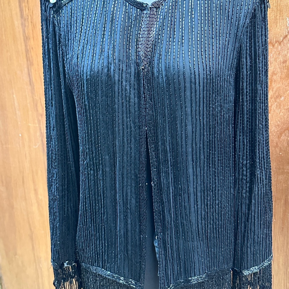Black beaded jacket